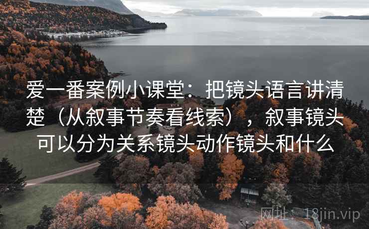 爱一番案例小课堂:把镜头语言讲清楚(从叙事节奏看线索),叙事镜头可以分为关系镜头动作镜头和什么 爱一番案例小课堂:把镜头语言讲清楚(从叙事节奏看线索),叙事镜头可以分为关系镜头动作镜头和什么