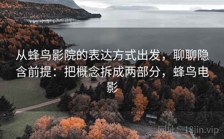 从蜂鸟影院的表达方式出发,聊聊隐含前提:把概念拆成两部分,蜂鸟电影 从蜂鸟影院的表达方式出发,聊聊隐含前提:把概念拆成两部分,蜂鸟电影